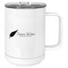 15 oz. White Vacuum Insulated Mug w/Slider Lid Thumbnail