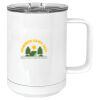 15 oz. White Vacuum Insulated Mug w/Slider Lid Thumbnail