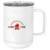 15 oz. White Vacuum Insulated Mug w/Slider Lid Thumbnail