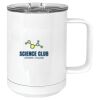 15 oz. White Vacuum Insulated Mug w/Slider Lid Thumbnail