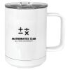 15 oz. White Vacuum Insulated Mug w/Slider Lid Thumbnail