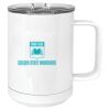15 oz. White Vacuum Insulated Mug w/Slider Lid Thumbnail