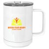 15 oz. White Vacuum Insulated Mug w/Slider Lid Thumbnail