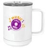 15 oz. White Vacuum Insulated Mug w/Slider Lid Thumbnail