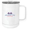 15 oz. White Vacuum Insulated Mug w/Slider Lid Thumbnail