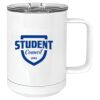 15 oz. White Vacuum Insulated Mug w/Slider Lid Thumbnail
