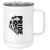 15 oz. White Vacuum Insulated Mug w/Slider Lid Thumbnail