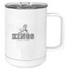 15 oz. White Vacuum Insulated Mug w/Slider Lid Thumbnail