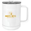 15 oz. White Vacuum Insulated Mug w/Slider Lid Thumbnail
