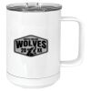 15 oz. White Vacuum Insulated Mug w/Slider Lid Thumbnail