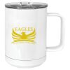 15 oz. White Vacuum Insulated Mug w/Slider Lid Thumbnail