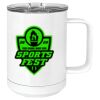 15 oz. White Vacuum Insulated Mug w/Slider Lid Thumbnail