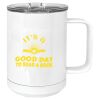 15 oz. White Vacuum Insulated Mug w/Slider Lid Thumbnail