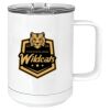 15 oz. White Vacuum Insulated Mug w/Slider Lid Thumbnail