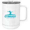 15 oz. White Vacuum Insulated Mug w/Slider Lid Thumbnail