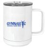 15 oz. White Vacuum Insulated Mug w/Slider Lid Thumbnail