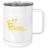 15 oz. White Vacuum Insulated Mug w/Slider Lid Thumbnail