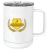 15 oz. White Vacuum Insulated Mug w/Slider Lid Thumbnail