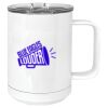 15 oz. White Vacuum Insulated Mug w/Slider Lid Thumbnail