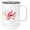15 oz. White Vacuum Insulated Mug w/Slider Lid Thumbnail
