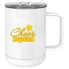 15 oz. White Vacuum Insulated Mug w/Slider Lid Thumbnail