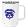 15 oz. White Vacuum Insulated Mug w/Slider Lid Thumbnail