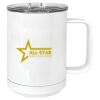 15 oz. White Vacuum Insulated Mug w/Slider Lid Thumbnail