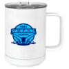 15 oz. White Vacuum Insulated Mug w/Slider Lid Thumbnail