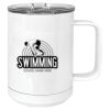 15 oz. White Vacuum Insulated Mug w/Slider Lid Thumbnail