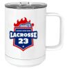 15 oz. White Vacuum Insulated Mug w/Slider Lid Thumbnail