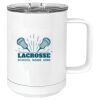 15 oz. White Vacuum Insulated Mug w/Slider Lid Thumbnail
