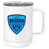 15 oz. White Vacuum Insulated Mug w/Slider Lid Thumbnail