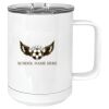 15 oz. White Vacuum Insulated Mug w/Slider Lid Thumbnail