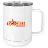 15 oz. White Vacuum Insulated Mug w/Slider Lid Thumbnail