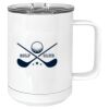 15 oz. White Vacuum Insulated Mug w/Slider Lid Thumbnail