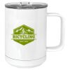 15 oz. White Vacuum Insulated Mug w/Slider Lid Thumbnail
