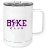15 oz. White Vacuum Insulated Mug w/Slider Lid Thumbnail