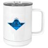 15 oz. White Vacuum Insulated Mug w/Slider Lid Thumbnail