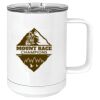 15 oz. White Vacuum Insulated Mug w/Slider Lid Thumbnail