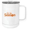 15 oz. White Vacuum Insulated Mug w/Slider Lid Thumbnail