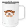 15 oz. White Vacuum Insulated Mug w/Slider Lid Thumbnail
