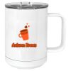15 oz. White Vacuum Insulated Mug w/Slider Lid Thumbnail