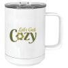 15 oz. White Vacuum Insulated Mug w/Slider Lid Thumbnail