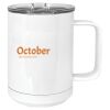 15 oz. White Vacuum Insulated Mug w/Slider Lid Thumbnail