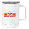 15 oz. White Vacuum Insulated Mug w/Slider Lid Thumbnail