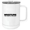15 oz. White Vacuum Insulated Mug w/Slider Lid Thumbnail