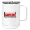 15 oz. White Vacuum Insulated Mug w/Slider Lid Thumbnail