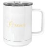15 oz. White Vacuum Insulated Mug w/Slider Lid Thumbnail