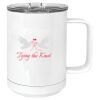 15 oz. White Vacuum Insulated Mug w/Slider Lid Thumbnail
