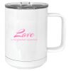 15 oz. White Vacuum Insulated Mug w/Slider Lid Thumbnail